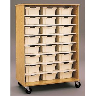 68 H Encore Double Sided Shelf Cabinet with Trays