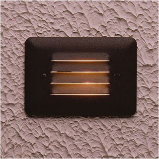 Kichler Architectural Bronze Acrylic Lens Step Light with Louver Face
