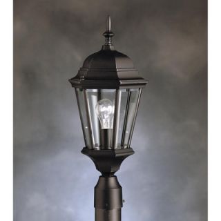 Kichler Madison Outdoor Post Lantern in Painted Black