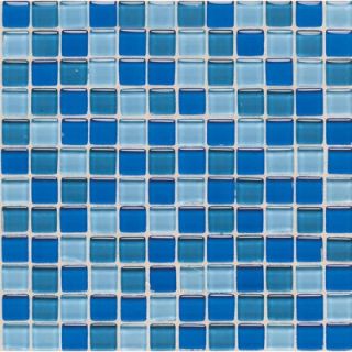 Emser Tile Vista 1 x 1 Glass Mosaic in Tiozzo   W76VISTTI1212MO