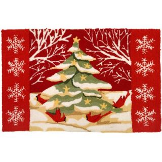 Milliken Winter Seasonal Holiday Bells and Bows Novelty Rug   4533 15