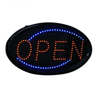 Creative Motion Hanging Oval LED Open Sign