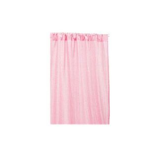 Tadpoles Classic 84 Pink Gingham Rod Pocket Curtain Panels