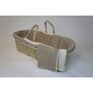 Tadpoles Micro Suede Moses Basket Set in Caramel   bmbams010