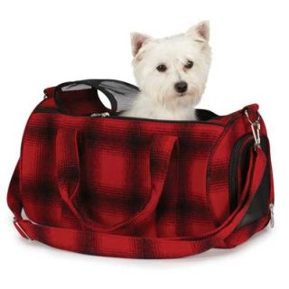  Collection Small Buffalo Plaid Pet Carrier in Red   ZA1028 14 83