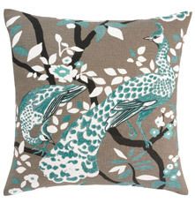 have a pair of these gray and teal pillows on my bourbon color