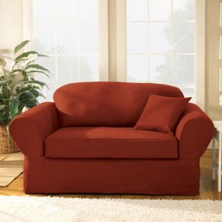 Sure Fit Twill Supreme Loveseat Slipcover   107927275A LS Sapphire
