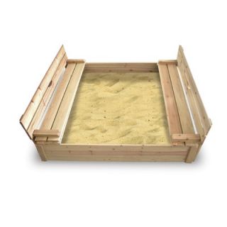 Badger Basket Cedar Sandbox with Two Bench Seats