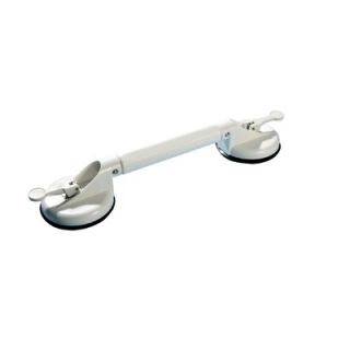 Drive Medical Non Adjustable Length Suction Cup Grab Bar in White