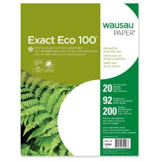 Paper, 20lb., 92 GE/112 ISO, Letter, 200 Sheets per Ream, White