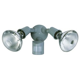 Heath Zenith 110 Degree Motion Activated Flood Security Light in Gray