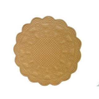 Sonia Yellow 16 inch Round Placemat (Set of 6)