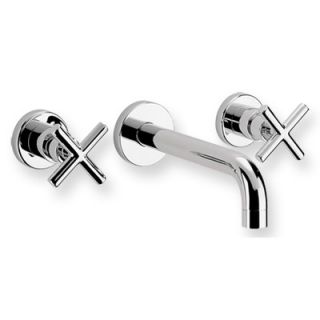 Whitehaus Collection Luxe Wall Mounted Bathroom Faucet with Double