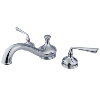 Elements of Design Hot Springs Deck Mount Clawfoot Tub Faucet with