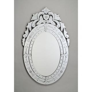  Radiance Oval Traditional Cut Glass and Etched Mirror   RM   101