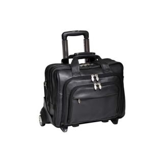 Series Gold Coast Leather 2 in 1 Removable Wheeled Laptop Briefcase