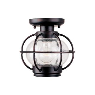Maxim Lighting Portsmouth Outdoor Flush Mount in Oil Rubbed Bronze