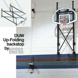 Draper DUW Fold Up Wall Mounted Basketball Backstop