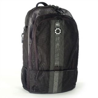 DadGear Grey Center Stripe Backpack Diaper Bag