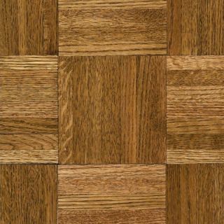 Armstrong Urethane Parquet 12 x 12 x 5/16 Solid Oak in Tawney Spice