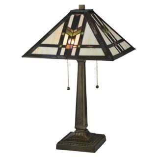 Warehouse of Tiffany White Mission Style Table Lamp