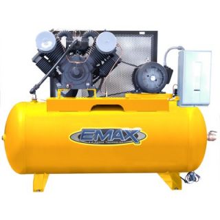 EMAX 20 HP 120 Gallon 3PH Horizontal 2