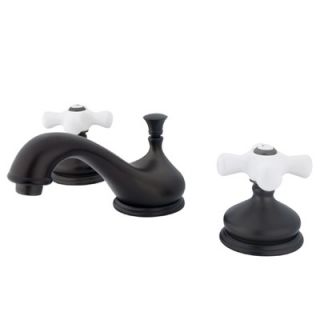 Elements of Design Widespread Bathroom Faucet with Double Porcelain