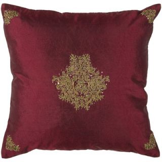 Rizzy Home T 2460 18 Decorative Pillow in Maroon