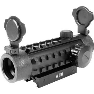 Aim Sports Dual Illuminated Dot with Integral Weaver Rails in Red