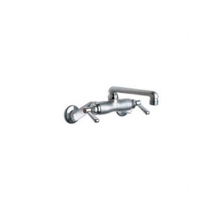 Manual Wall Mounted Service Sink Faucet with Cast Swing Spout and
