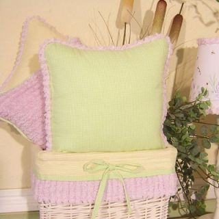 Brandee Danielle Froggy Lavender Green Decorator Pillow
