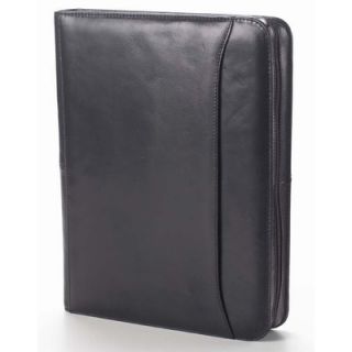 Clava Leather Tuscan Conference Padfolio in Black   92098BLK
