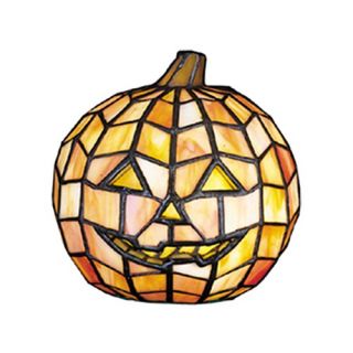 Jack OLantern Tiffany Glass Accent Lamp