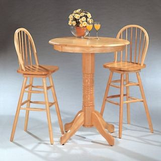  Casual Dining Centre Island Pub Table in Weathered Oak   139 GT3660