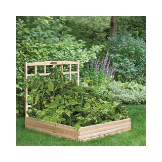 Cedar Tiered Raised Garden Bed with Trellis
