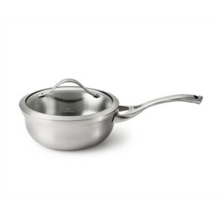 Calphalon Contemporary Stainless Steel 2 Quart Chefs Pan with Glass