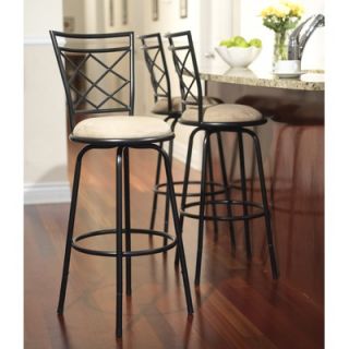 TMS Avery Adjustable Metal Bar Stools (Set of 3)   96200BLK3