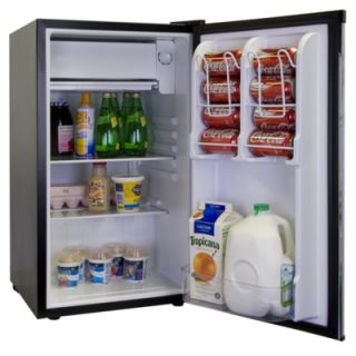 Haier 3.2 Cu. Ft. Refrigerator/Freezer in Black   HNSE032BB