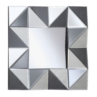 Crestview All Glass Square Wall Mirror   CVMRA278