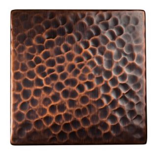 The Copper Factory Solid Hammered Copper 4 x 4 Decorative Accent