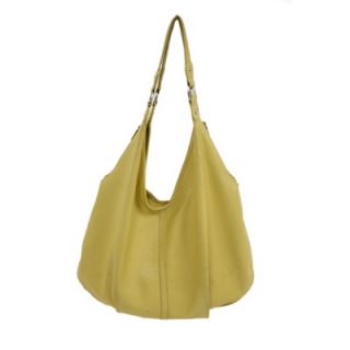 Piel Ladies Large Hobo Bag in Yellow