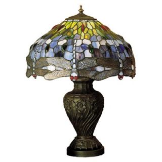Warehouse of Tiffany Amber Turtle Accent Table Lamp