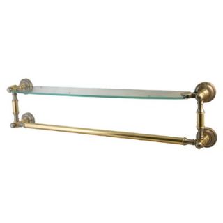 Allied Brass Dottingham Glass Shelf with Towel Bar   DT 33TB/