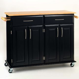 Home Styles Dolly Madison Kitchen Cart with Wood Top