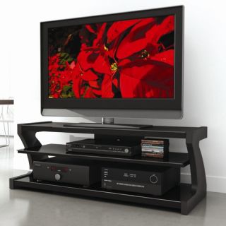 Sonax Sonoma 60 TV Stand Features  Black lacquer finish