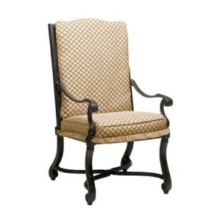 Woodard Landgrave Villa Small Dining Arm Chair with Cushion