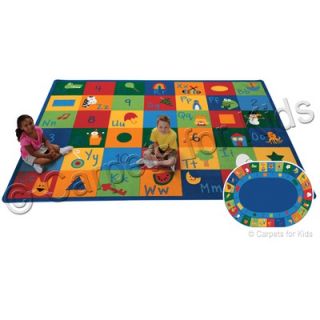 Carpets for Kids Printed Learning Blocks Kids Rug   70 LEARNING