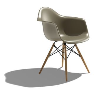 Eames DAW   Molded Plastic Armchair with Dowel Leg Base