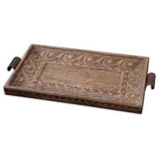 Uttermost Camillus Tray in Light Antiqued Stain