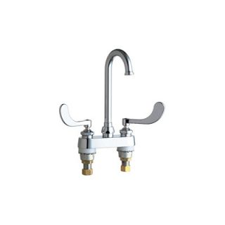 Chicago Faucets Centerset Bathroom Faucet with Double Wrist Blade